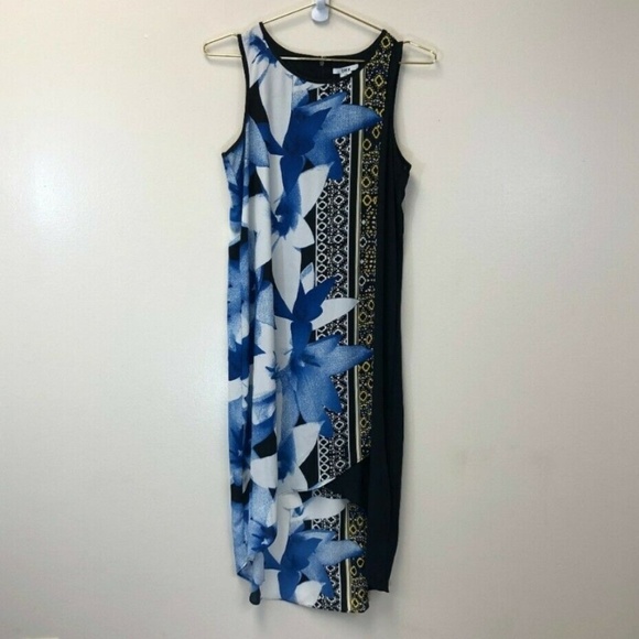 Bar III Tulip Hem Shift Dress Sleeveless Floral S - Picture 2 of 8